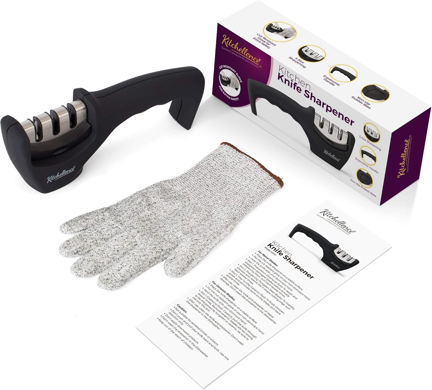 kitchellence knife sharpener ks37